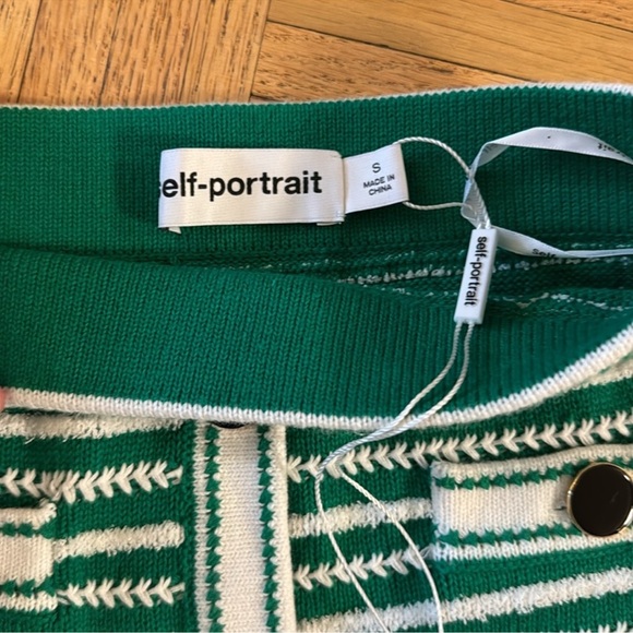 Self Portrait green rope knit mini skirt - Picture 8 of 9